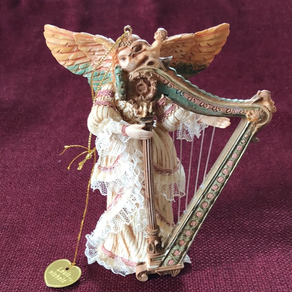 Vintage Ornament Collection Louis Nichole Angel with harp - Picture 8 of 8